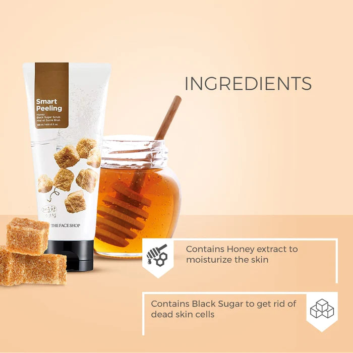 [Thefaceshop] HONEY BLACK SUGAR SCRUB 120ml