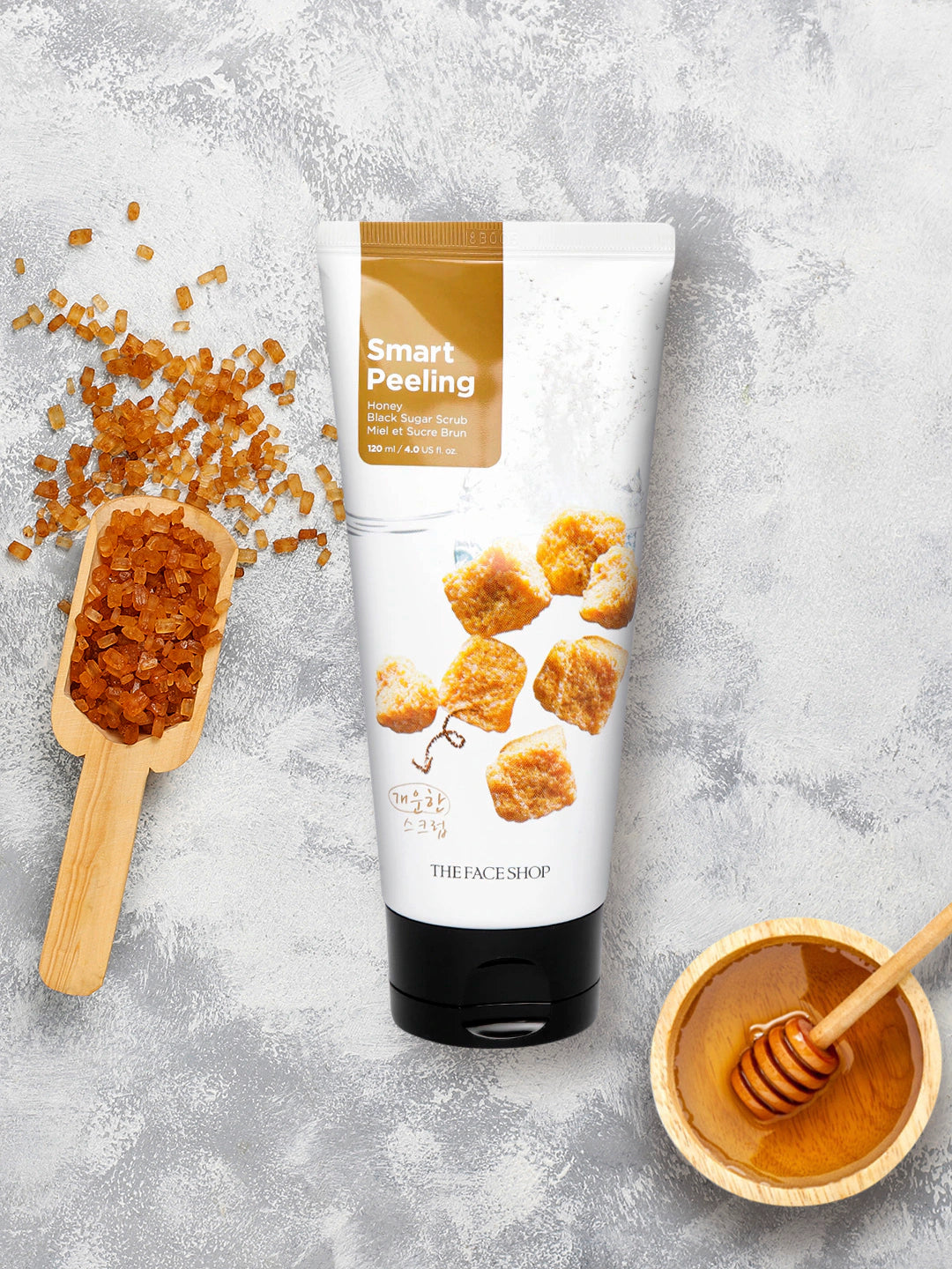 [Thefaceshop] HONEY BLACK SUGAR SCRUB 120ml